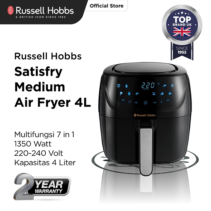 Russell Hobbs Satisfry Medium Air Fryer 4L - Penggorengan Udara Tanpa Minyak