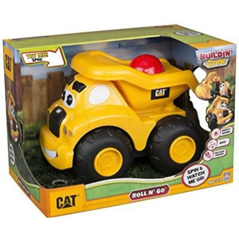 PRELOVED Toy State Pre-School Lights and Sounds Caterpillar CAT Roll and Go Dump Truck Vehicle maina