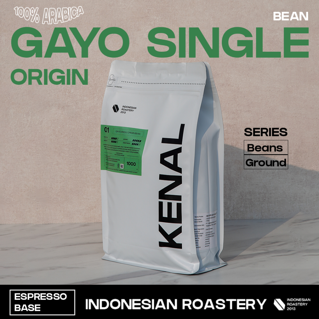 

Kenal Coffee Gayo Single Origin Espresso Kopi Indonesia 100% Arabika