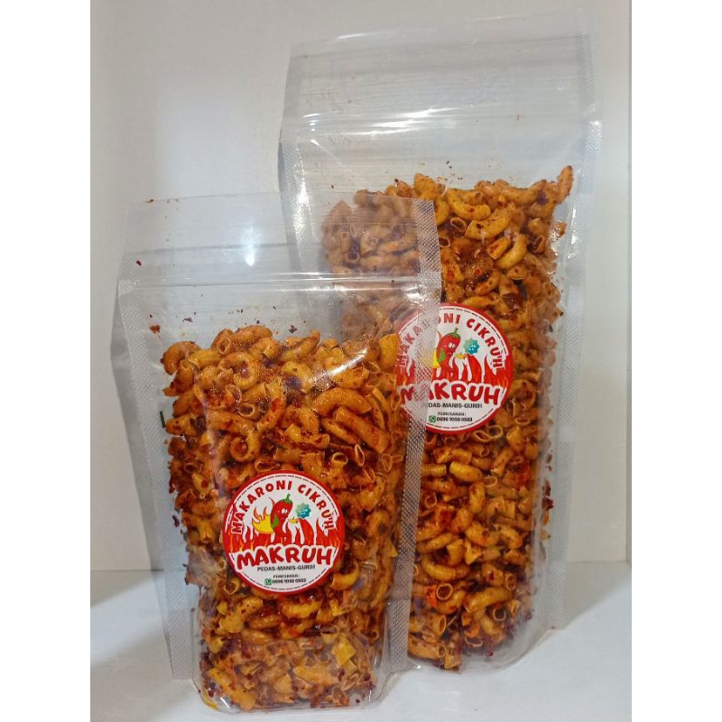 

Makaroni Cikruh Pipa Pedas Gurih Manis Daun Jeruk 250gr
