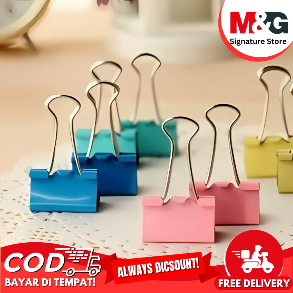 

Penjepit Kertas Binder Clips Warna Warni M&G #ABS92770 #ABS92768 #ABS92767 #ABS92766 -Box