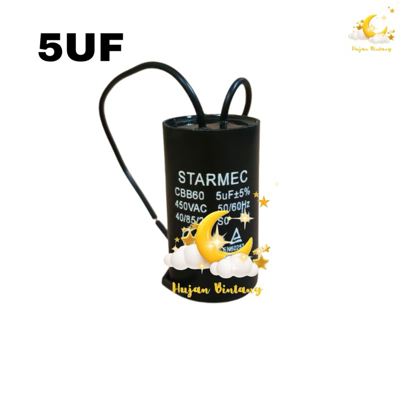 KAPASITOR MESIN CUCI 1 TABUNG CBB60 5uf SANKEN / KAPASITOR MESIN CUCI MERK SANKEN TABUNG / KAPASITOR