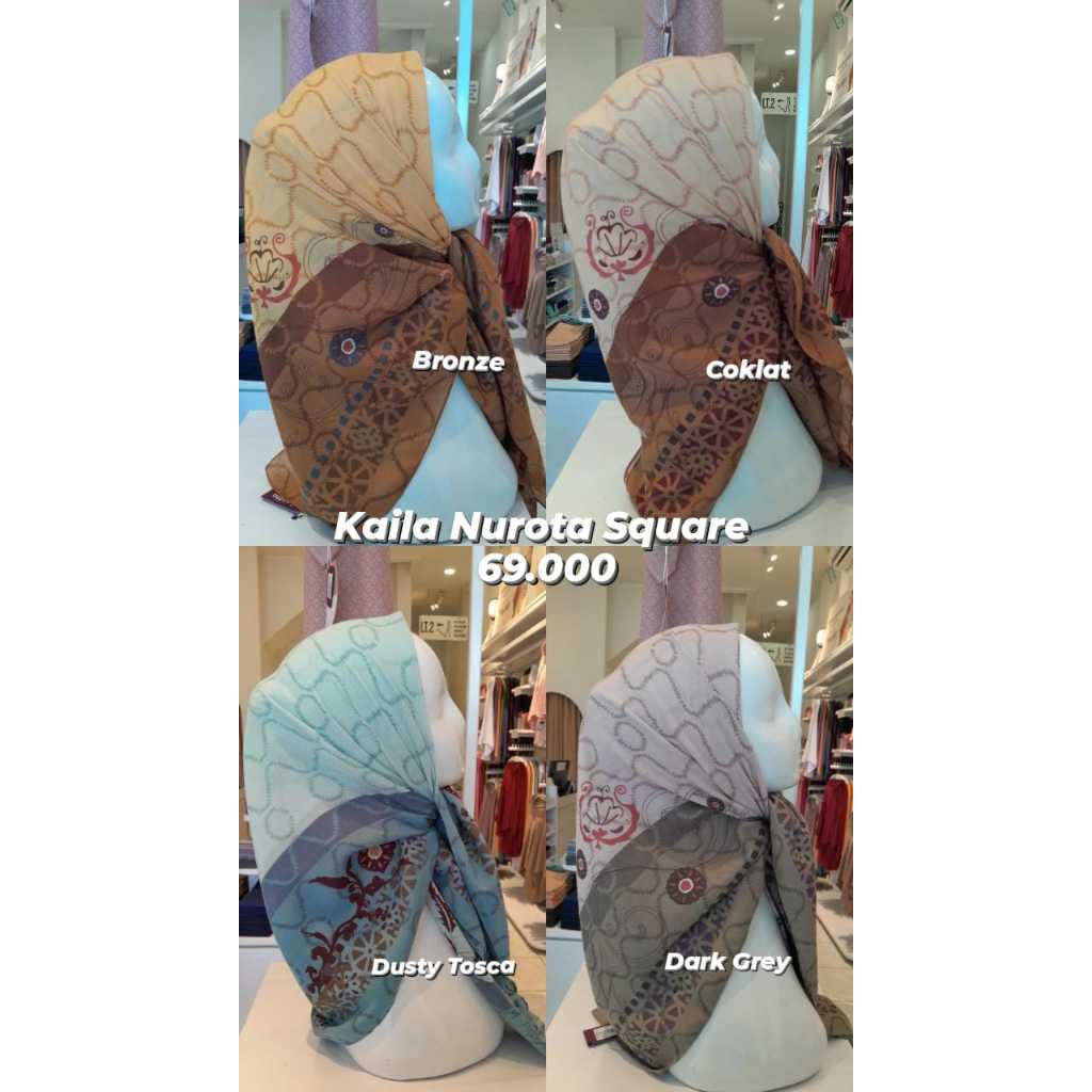 Jilbab Elzatta Segi Empat Elzatta Kaila Nurota Square