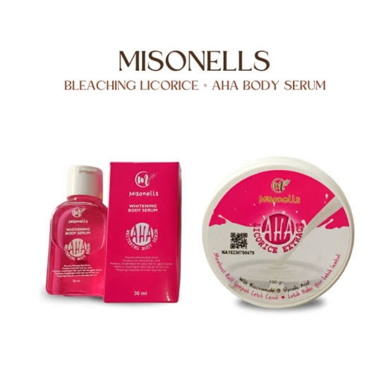 MISONELLS WHITENING BODY SERUM & LOCORICE EXTRACT