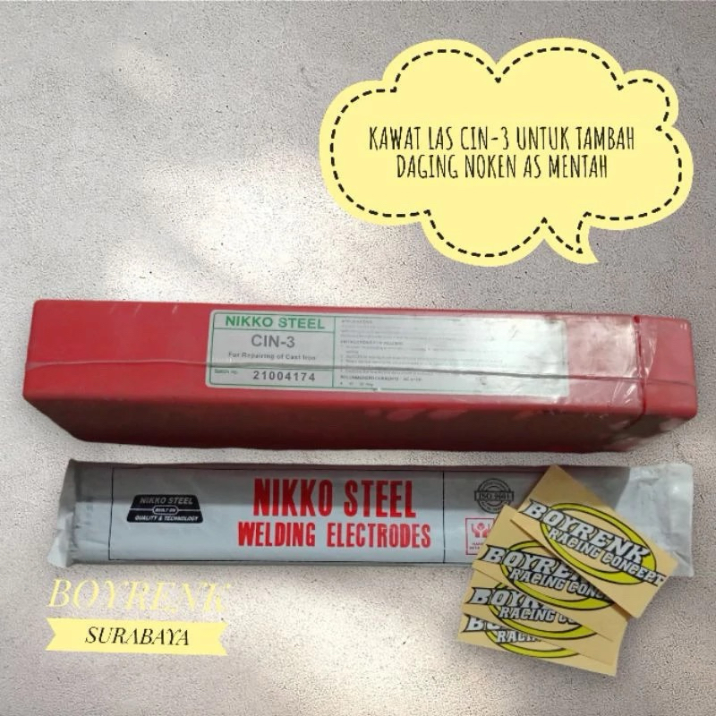 KAWAT LAS/KAWAT LAS CIN-3/KAWAT LAS TAMBAH DAGING NOKEN AS MENTAH-BOYRENK RACING CONCEPT