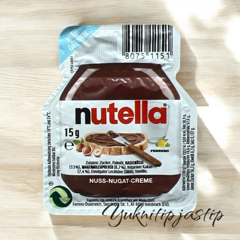 

Ready Stock Nutella 15g Original Swiss