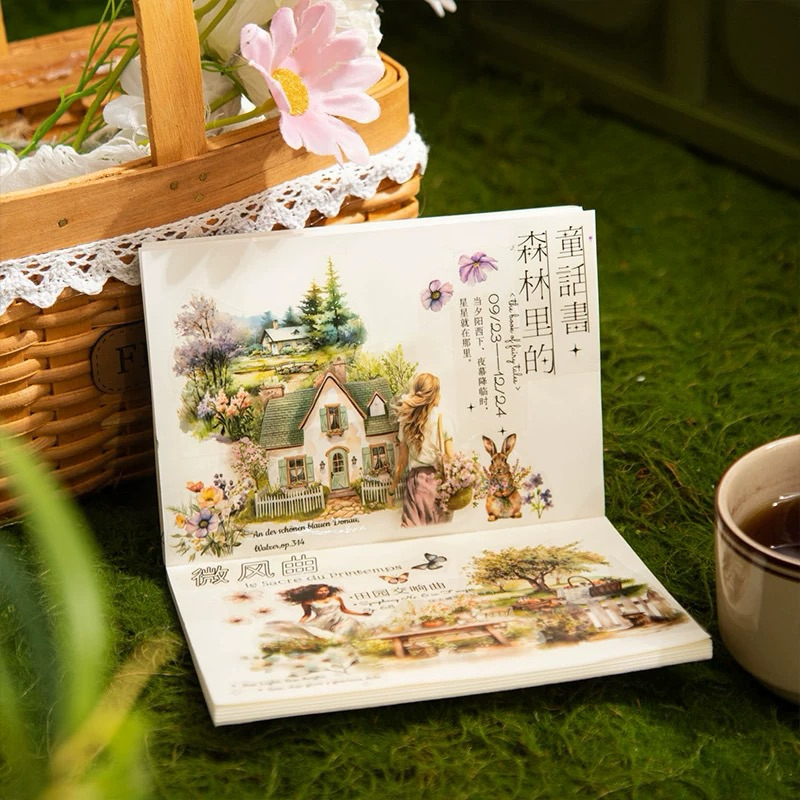 

(Kiricart) Camping Party Girl PET Sticker Aesthetic / Journaling / Scrapbooking / DIY / Art and Craft