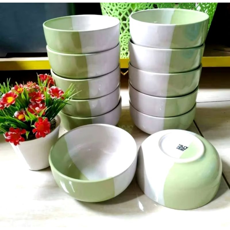 P61 - MANGKOK KERAMIK KAIBON MANGKOK GRADASI / TWO TONE