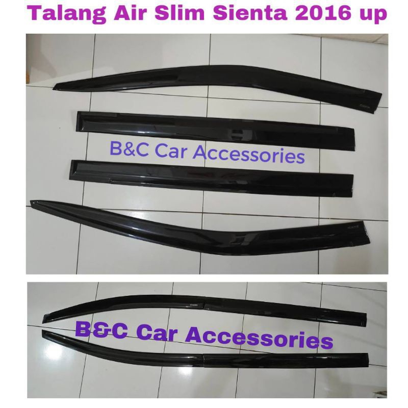 Talang Air Toyota Sienta Slim Side Visor Slim Super Premium