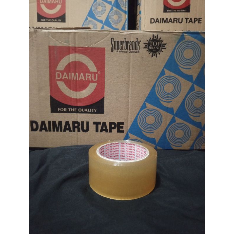 

Lakban Daimaru OPP Packaging Tape Isolasi Isolatif bening transparan 2 Inchi (48mm x 90 yard ) 1 dus isi 72 roll