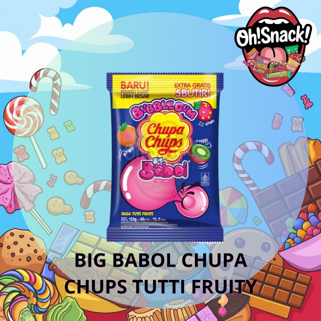 

PERMEN KARET BIG BABOL CHUPA CUPS ASTEROID / STAWBERRY & KRIM / TUTTI FRUTTI