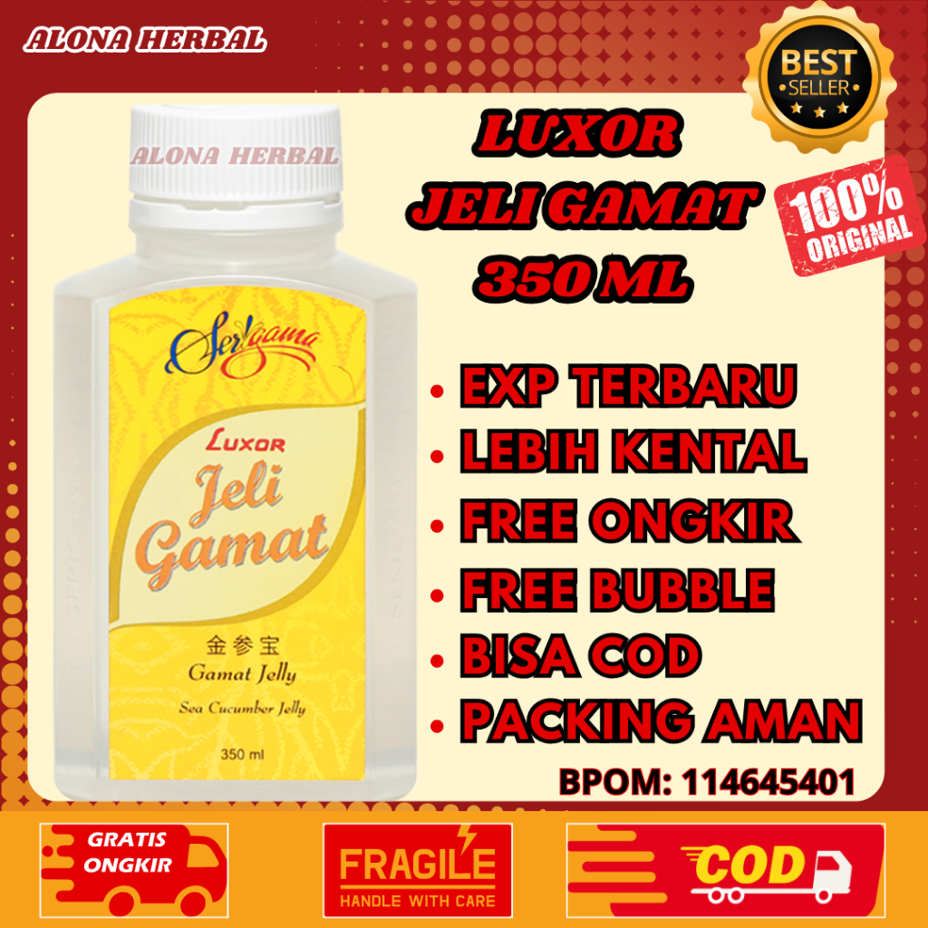 Jelly Gamat Luxor 350ml | jeli gamat luxor original asli malaysia 350ml luxor ekstrak tipang emas