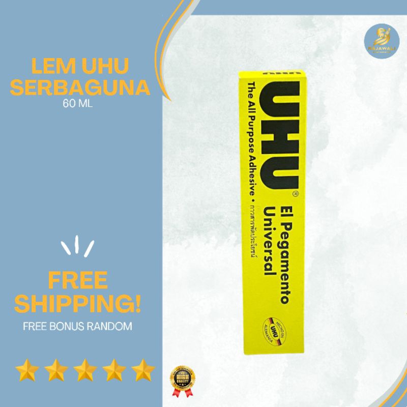 

Lem UHU Serbaguna/ 60 ml/ HARGA TERJANGKAU KUALITAS TERBAIK!/ FREE BONUS RANDOM!