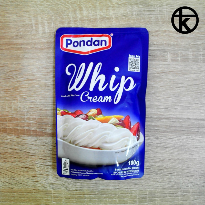 

Whip Cream Bubuk Pondan 100 gram | Whipping cream | Topping cream | Kue | Baking