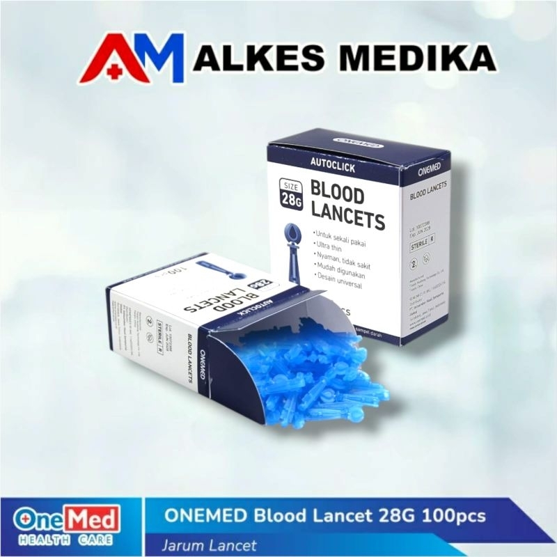 ONEMED Lancet isi 100 / Lancet Onemed / Lancet / Onemed / Jarum Cek Gula Darah / Blood Lancets