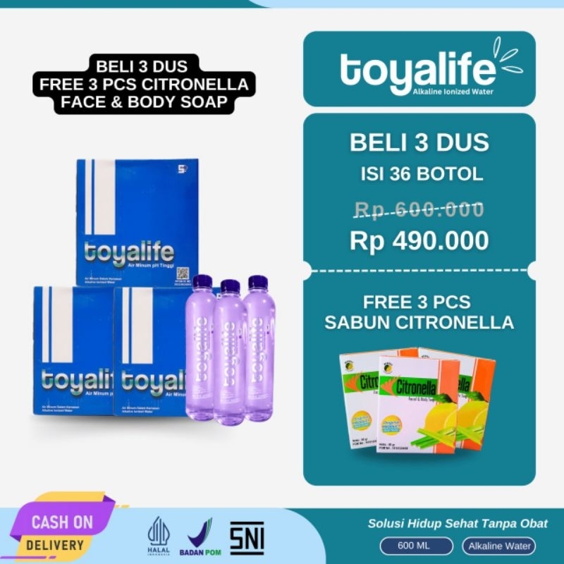 

Paket 3 Dus Air Alkali Toyalife