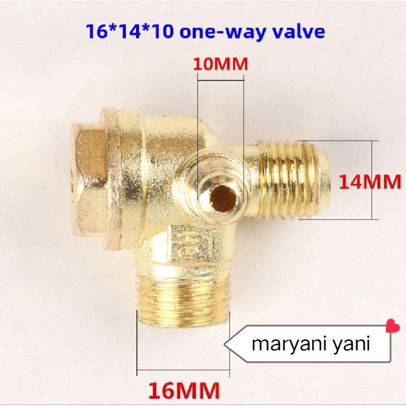 sparepart kompresor oilles check valve kompresor 3/4 hp