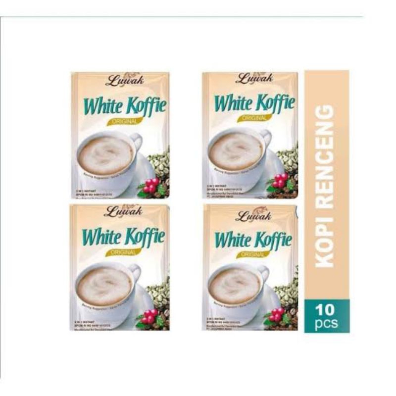 

LUWAK WHITE KOFFIE 20 GRAM - 1RENCENG (10'PCS)