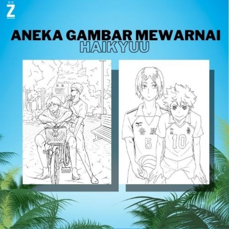 

Kertas Gambar Mewarnai A4 [ Haikyuu ]