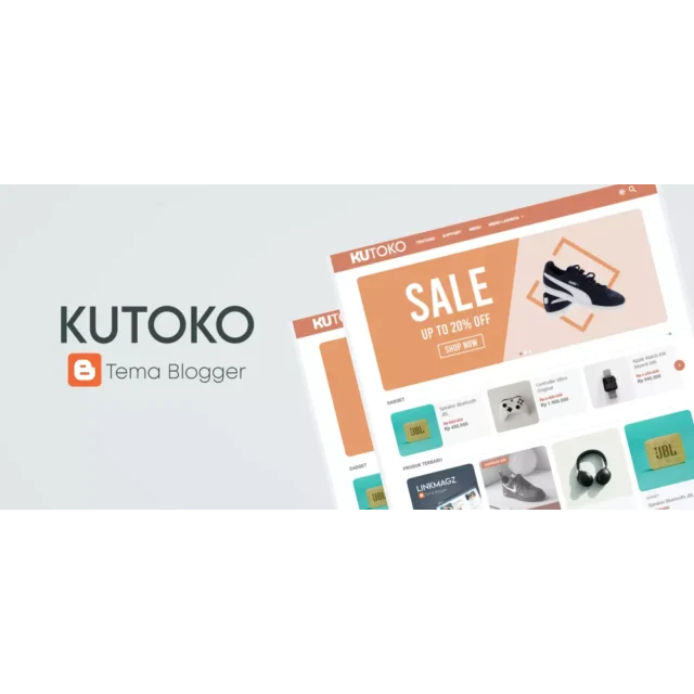KUTOKO Original Template Blogger Toko Online