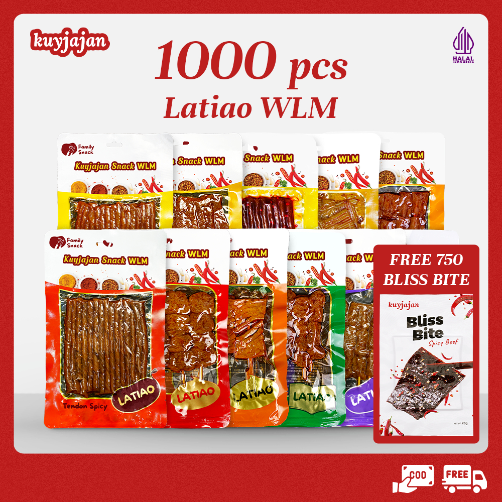 

Latiao KuyJajan - [1000 pcs] [GROSIR] [HALAL] Latiao Gluten Spicy Tofu | Makanan Ringan Tinggi Protein | Latiao Grosir Halal