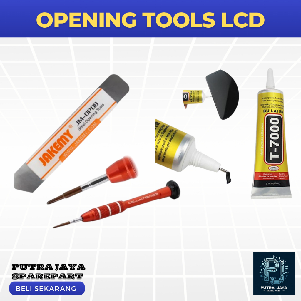 ALAT PEMBUKA LCD HP OBENG LEM LCD T-7000 / OPENING TOOL LCD HP