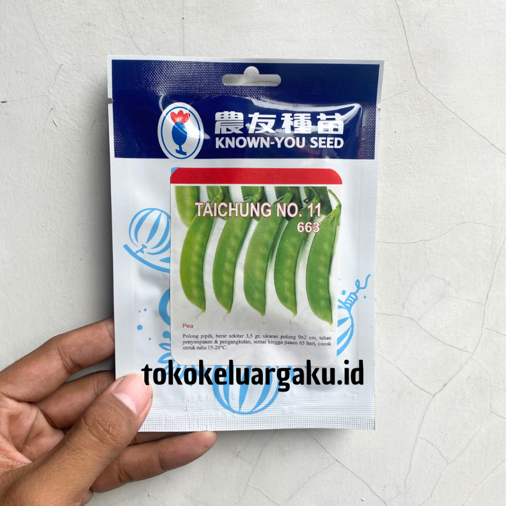 Benih Kacang Polong Kapri Taichung isi 10 gram Known You Seed