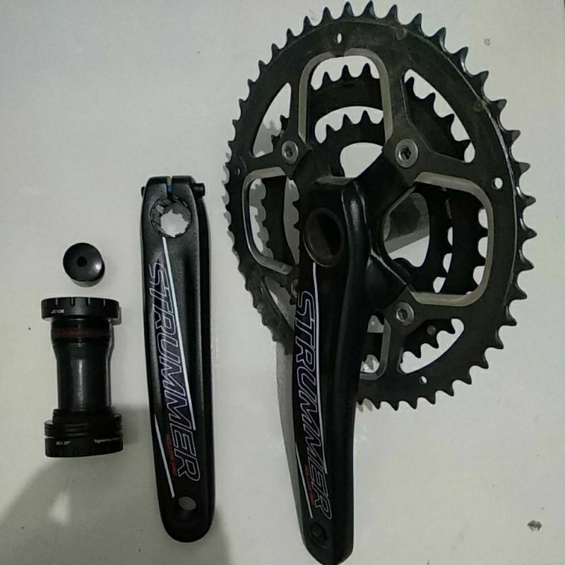 Crank + Bottom Bracket Sepeda Strummer Hollowtech [ 26T-48T ]