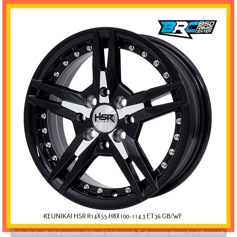 Velg mobil sigra HSR keunikai r14 toko velg mobil BSD tangsel