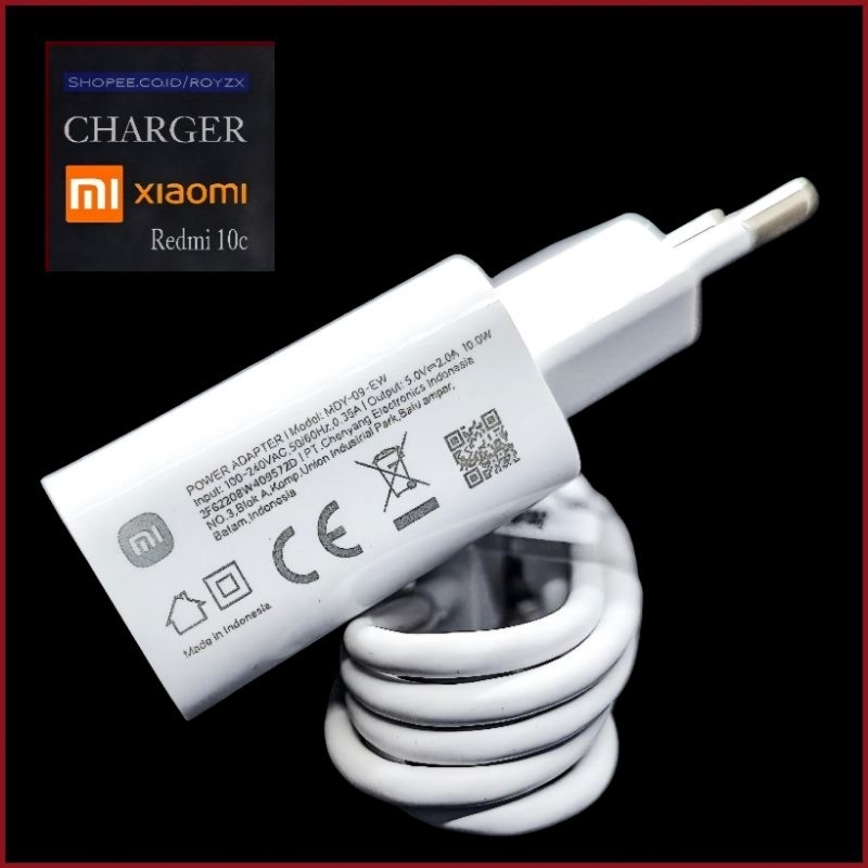 CHARGER XIAOMI REDMI 10C 9 NOTE 8 7 TYPE C ORIGINAL BEKAS BAWAAN HP 10 WATT