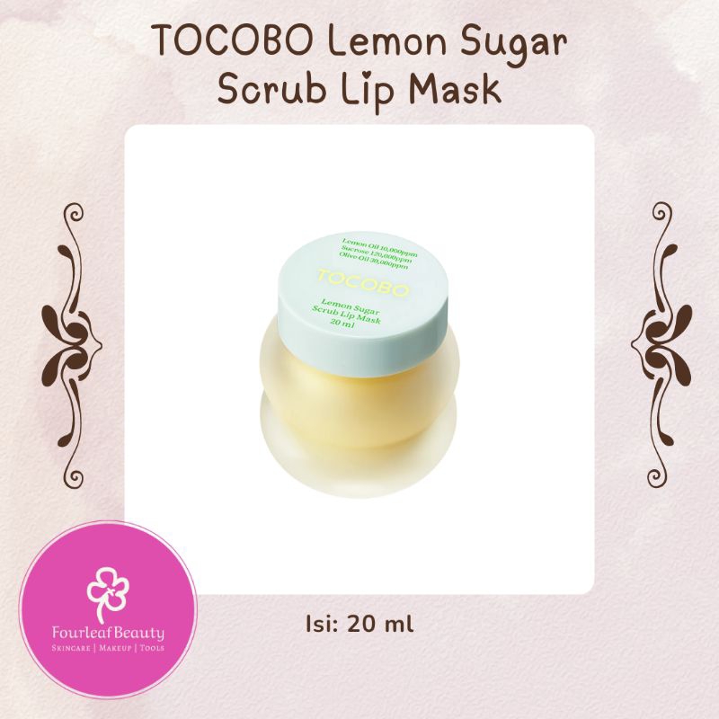 TOCOBO Lemon Sugar Scrub Lip Mask - 20 ml