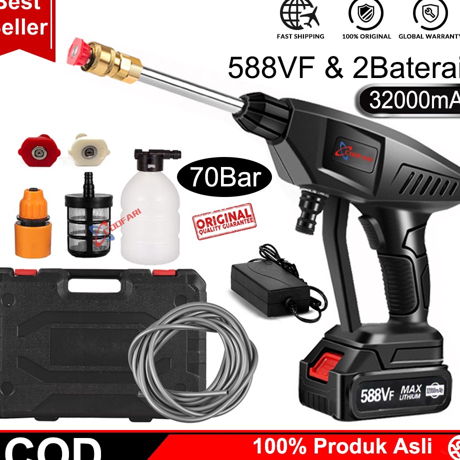 Sekarang Bermanfaat  Jet cleaner  jet cleaner Baterai 48VF98VF388VF  Alat Cuci Mobil cuci motor teka