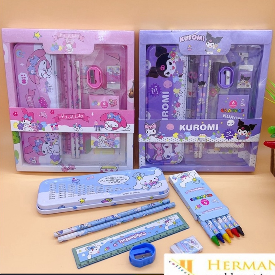 

Segera Serbu HC Paket Alat Tulis Set 7 in 1 Set Stationery 7in1 Karakter Kartun Alat Tulis Anak Sekolah Penghapus Pengaris Kotak Pensil Penggaris Crayon