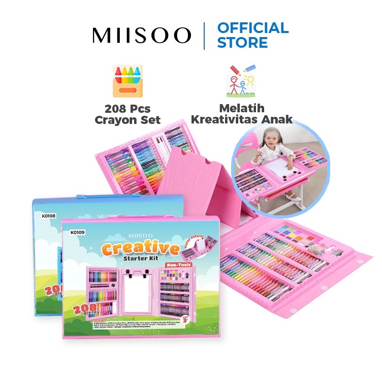 

Pasti Promo Cece Fancy Items Exclusive MIISOO Crayon 28 PCS Set Pensil Warna Pastel Pensil Minyak warna untuk Melukis dan mewarnai