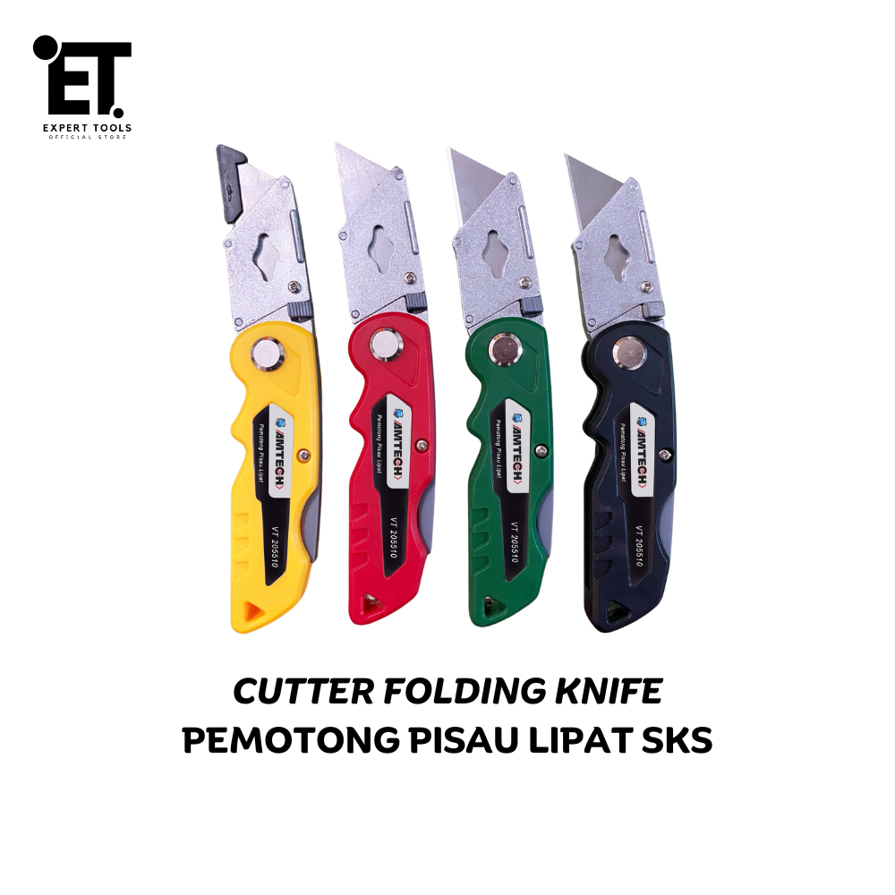 

Pisau Cutter Lipat type T isi 5 pcs AMTECH /Cutter Akrilik Lipat type T Material SK5 Mata Pisau 5Pcs
