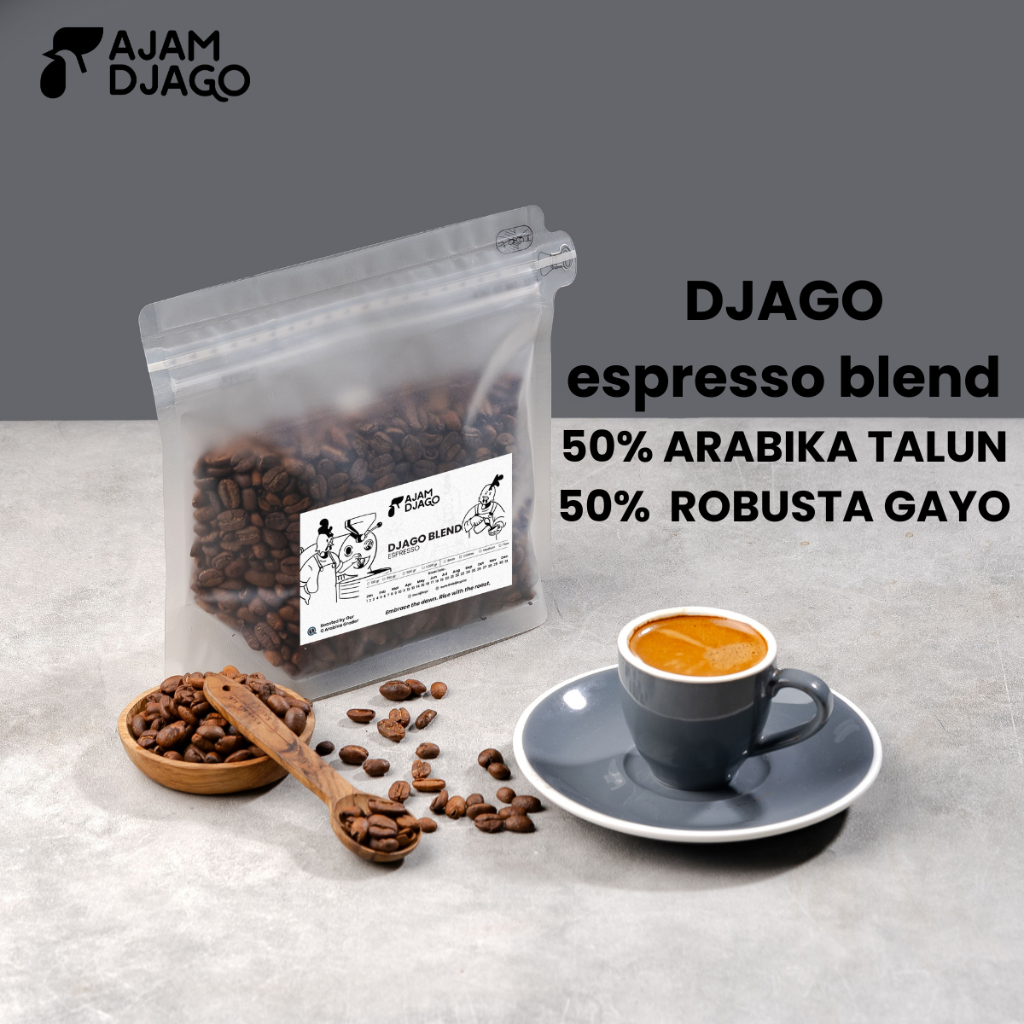 

Kopi Espresso Djago Blend Smooth Blend 50% Arabika Talun 50% Robusta Gayo