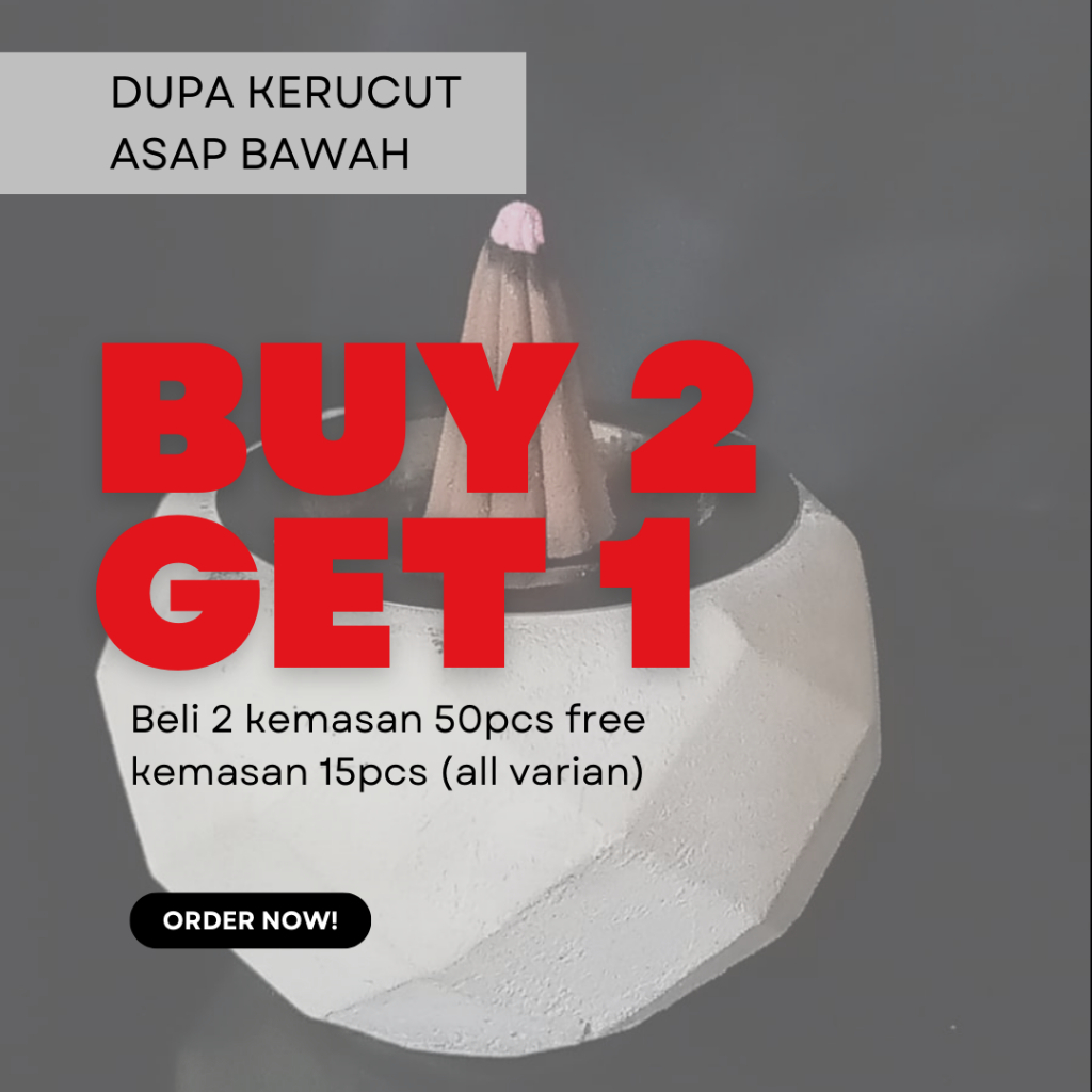 Scentika Dupa kerucut Asap Bawah, bukhur dupa bakar aromatherapy, pengharum ruangan asap