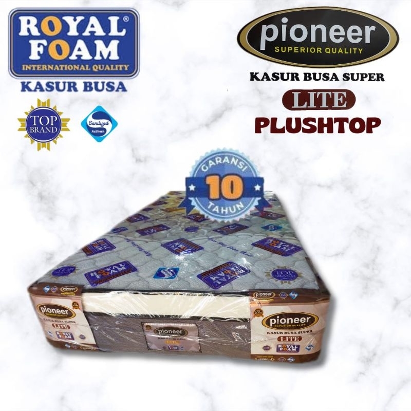 kasur busa royal foam.pioneer lite knitting tebal 28 cm plushtop