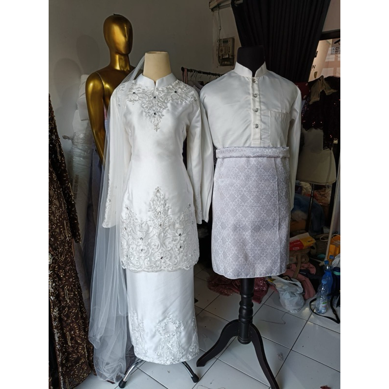 gaun pengantin muslimah Malaysia gaun walimah gaun akad wedding dress muslimah