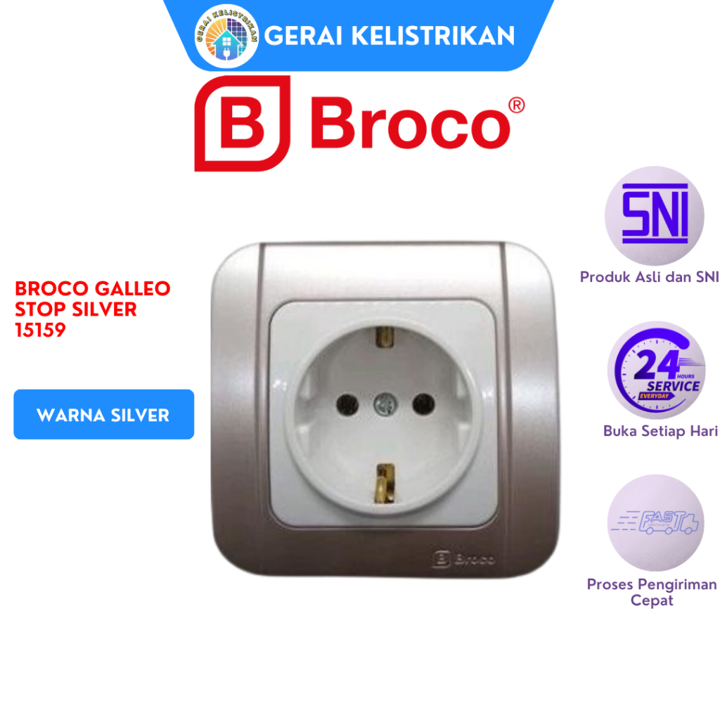 BROCO GALLEO STOP SILVER - 15159