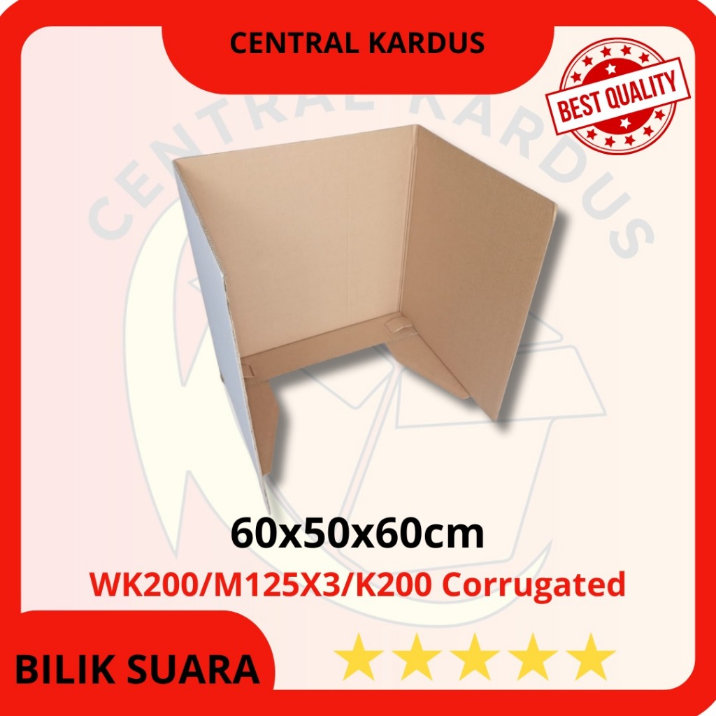 

(harga paket 1 pcs) BILIK SUARA / KOTAK PEMILU / BOX TEBAL UK. 60x50x60 cm