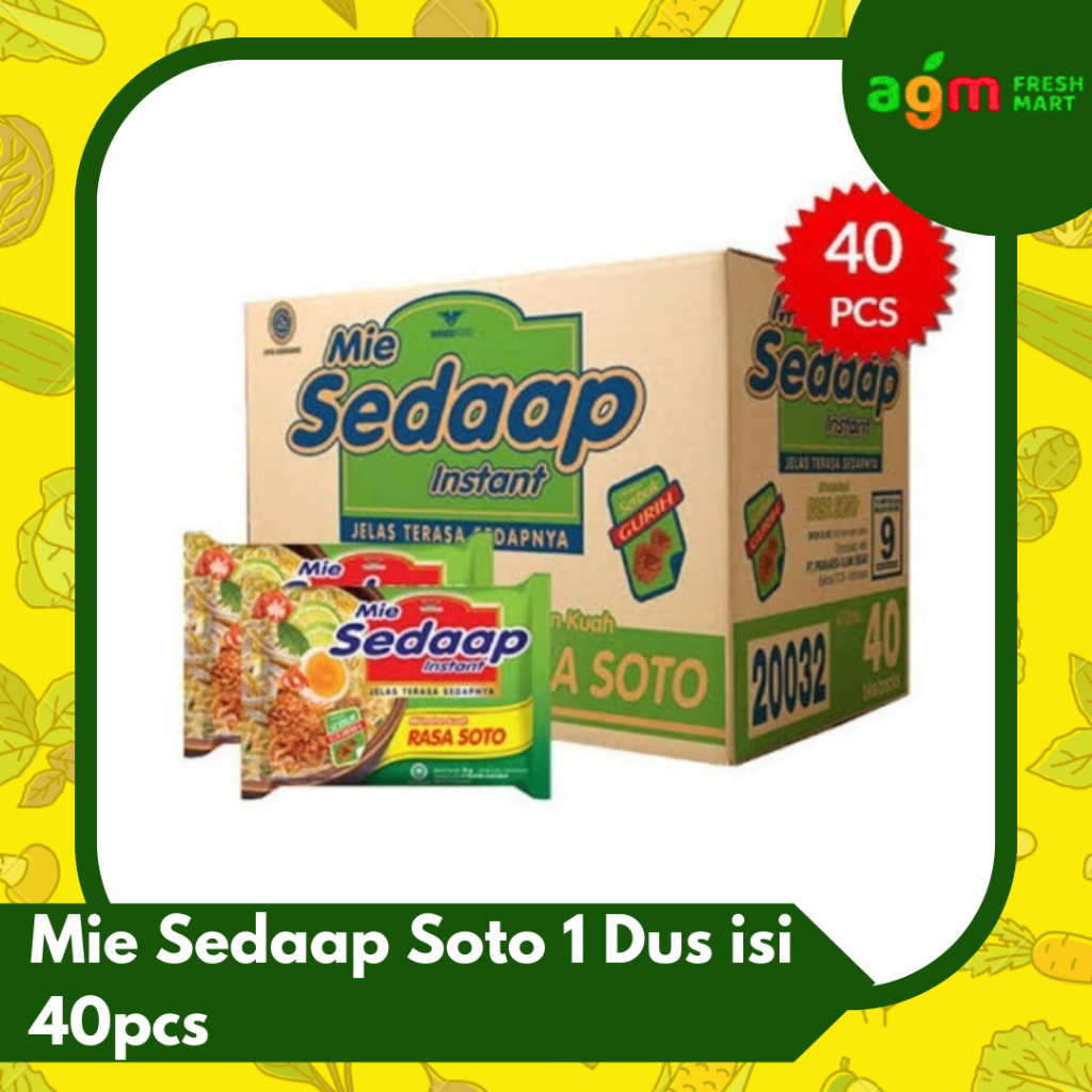 

Sedaap soto karton isi 40PCS 1 DUS