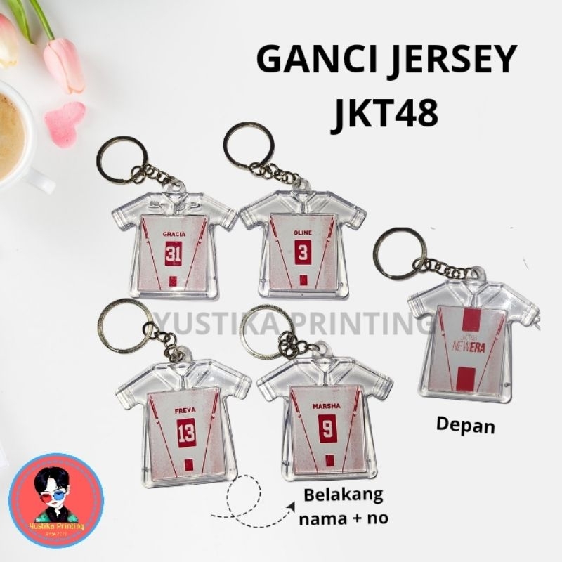 (GANCI) Gantungan Kunci Jersey JKT48 Fanmade - FREE PC RANDOM