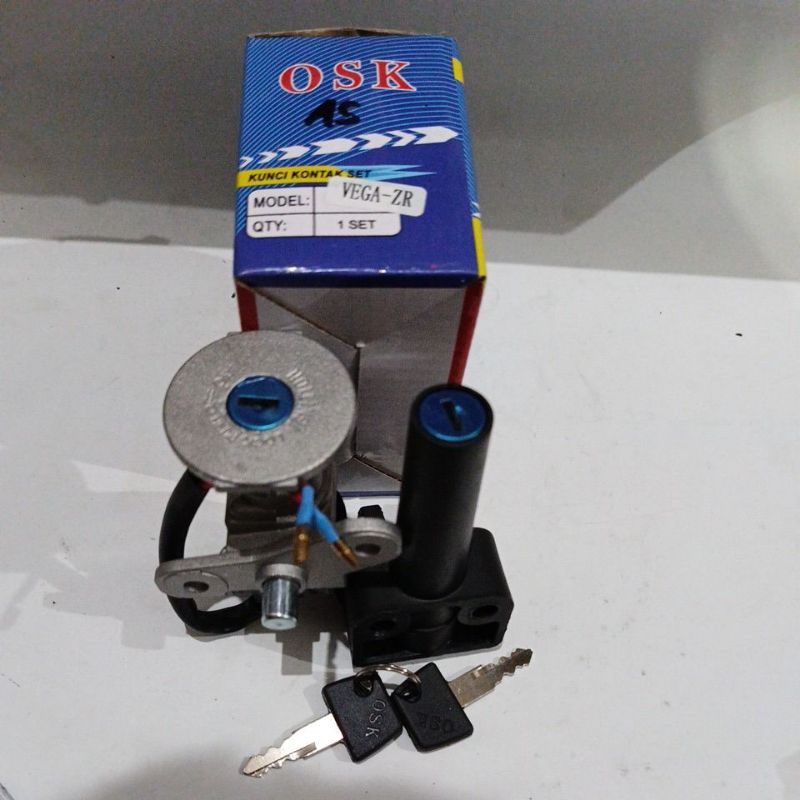 [1 SET] KUNCI KONTAK MOTOR VEGA ZR MERK OSK SET KUNCI JOK KONTAK ASSY VEGA ZR OSK PLUS KUNCI JOK