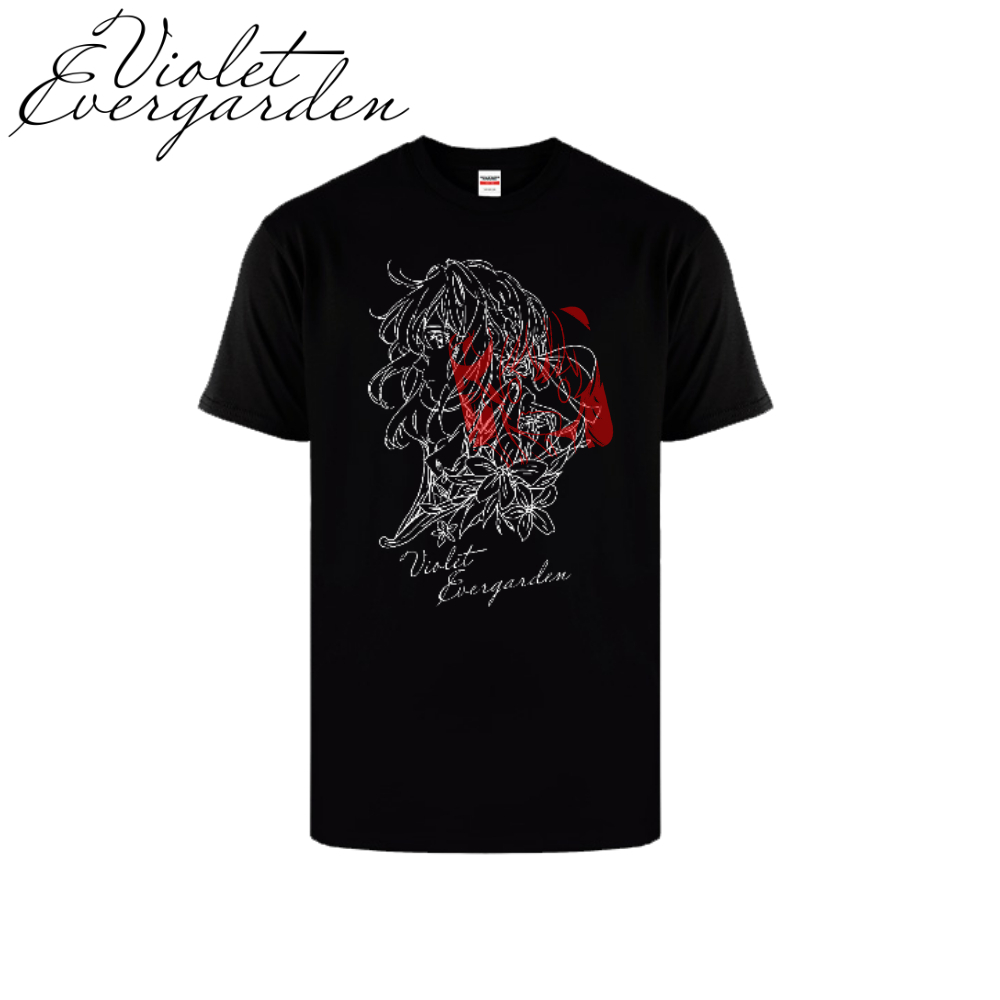 Kaos Anime Violet Evergarden Violet Illustration Art T-Shirt [Violet Evergarden]