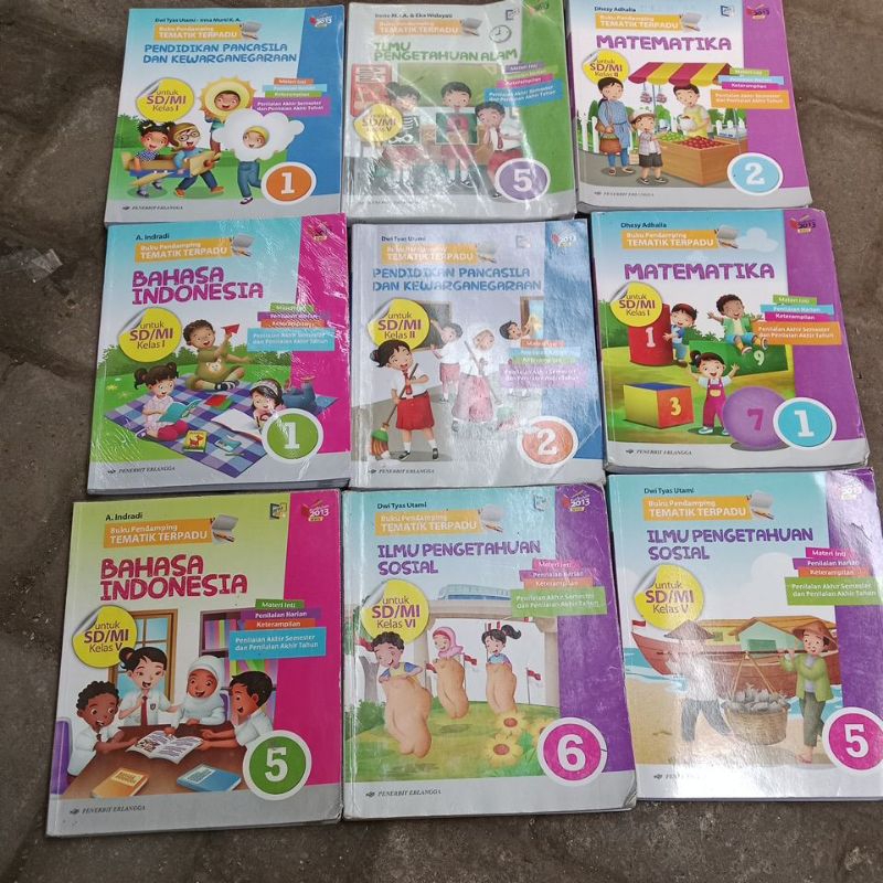 buku pelajaran buku pendamping tematik terpadu bahasa Indonesia matematika ilmu pengetahuan sosial p