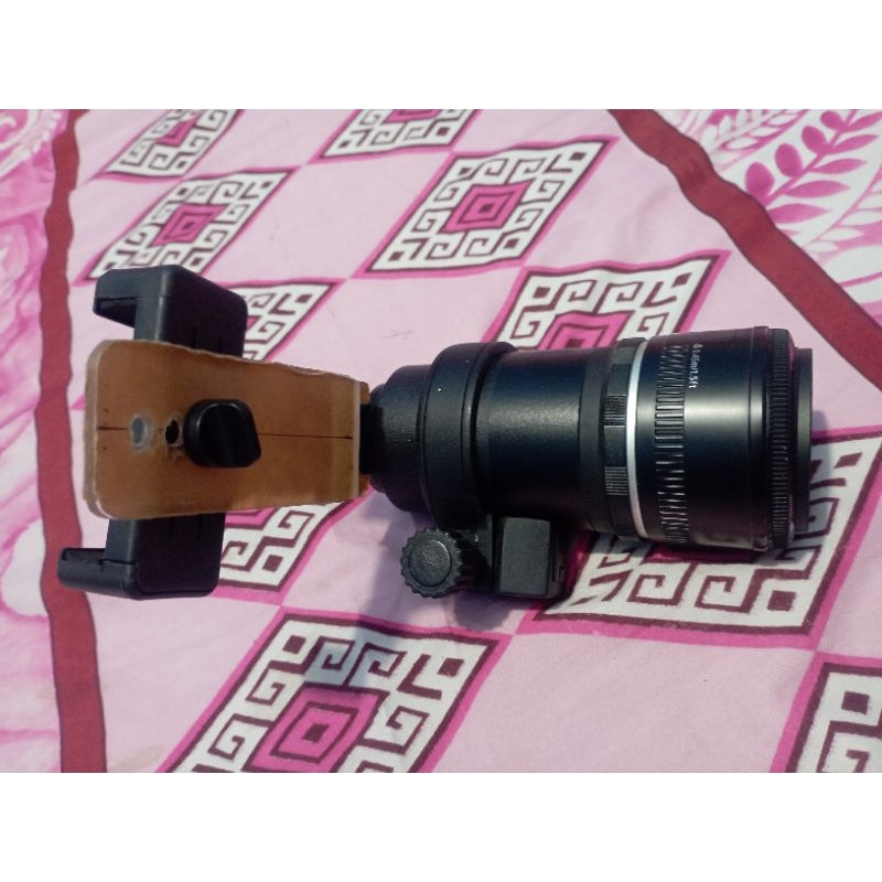 adapter lensa Canon + lensa 50mm