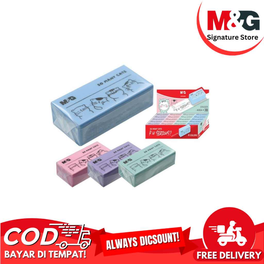 

Penghapus Kecil M&G Tema So Many Cats #AXP963MB Eraser Penghapus Pastel - SATUAN