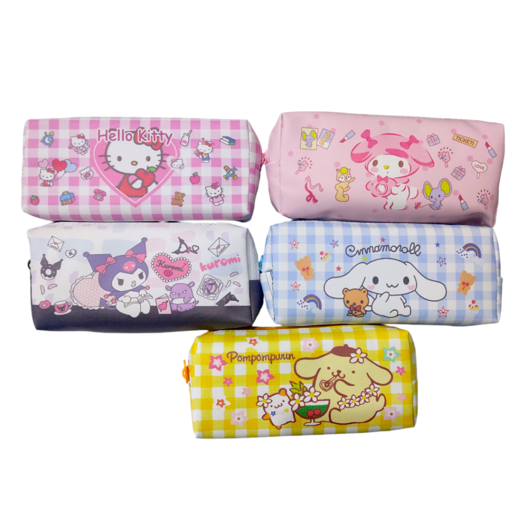 

Tempat Pensil / Pencil Case Kain Resleting Kuromi Melody Cinnamoroll Hello Kitty Pompurin
