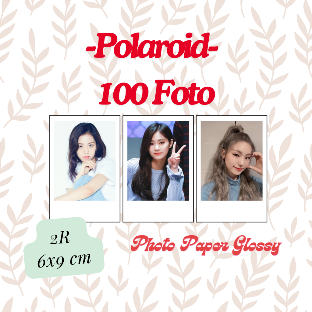 100 Foto Polaroid 2R Putih | Polaroid | Cetak Polaroid